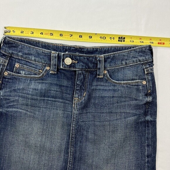 Gap Factory Women Denim Jean Skirts‎ Blue Mini Skirt Size 1 - Picture 5 of 7